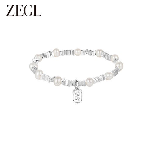 【西门大嫂】ZEGL淡水珍珠碎银子手链女轻奢小众精致碎银几两2023年新款手饰品 商品图0