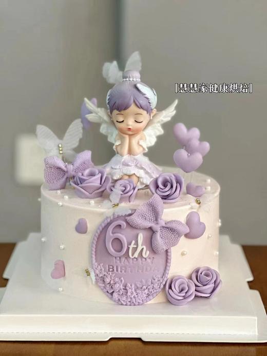 蛋糕定制—紫色翻糖公主 商品图0