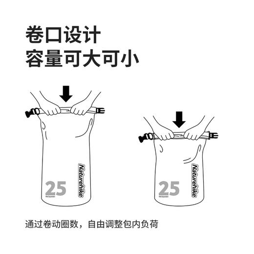 Naturehike挪客背包防水包超轻干湿分离双肩包户外游泳溯溪防水背包高颜值 商品图8