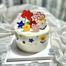 无蛋奶无麸质小花生日蛋糕