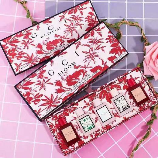 GUCCI古驰繁花香水Q版小样五件套礼盒花悦绽放香氛持久淡香三件套赠品送人礼物套盒 商品图2