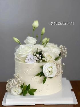蛋糕定制—森系鲜花蛋糕