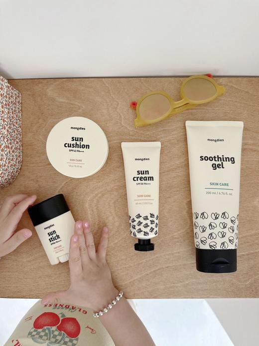 Mongdies梦丽多日防晒合集 无刺激无添加物理防晒儿童专用防晒霜/防晒棒/防晒气垫 SPF50 PA+++高倍 商品图3