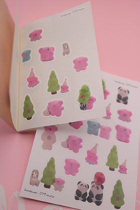 awei公园丨粘土贴纸