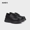 和诚行 2023秋冬新款时尚英伦风皮鞋女百搭厚底系带乐福鞋0210261 商品缩略图4