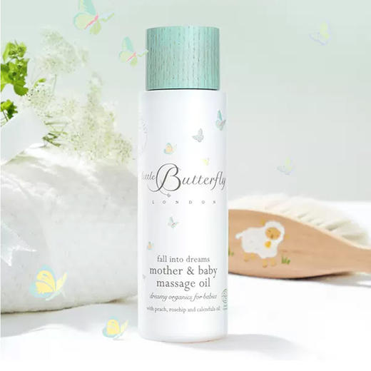 按摩油100ml | 英国LittleButterfly伦敦小蝴蝶 儿童抚触按摩油宝宝润肤油100ml 3m+ 商品图1