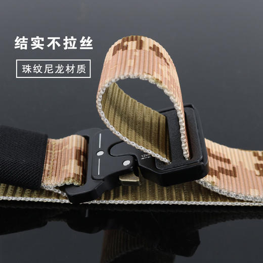 眼镜蛇尼龙腰带户外机能战术腰带男款帆布金属耐用军训工装裤皮带 商品图3