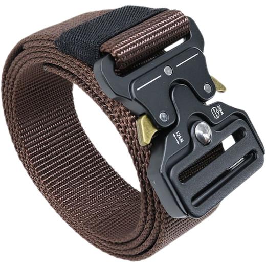 【一键快拆】腰带男款眼镜蛇帆布皮带户外劳保军训多功能裤带腰带 商品图0