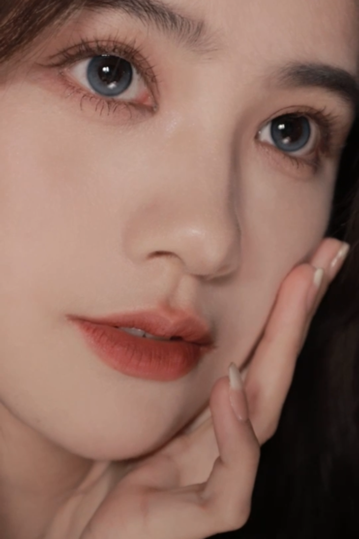 MIMIPARK美瞳 半年抛隐形眼镜 巴斯克冰蓝 14.2mm 1副/2片 左右度数可不同-VVCON美瞳商城14