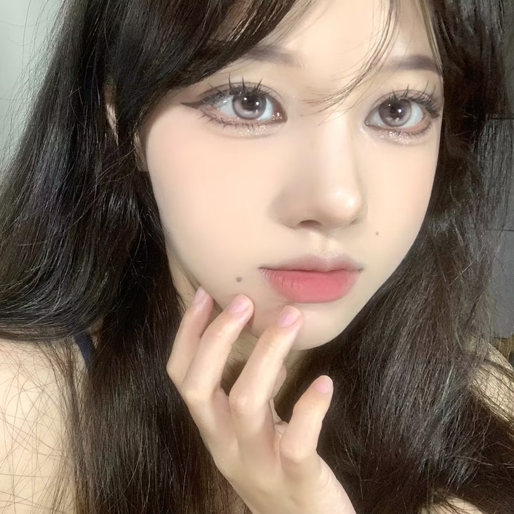 MIMIPARK美瞳 半年抛隐形眼镜 巴斯克玫瑰 14.2mm 1副/2片 左右度数可不同-VVCON美瞳商城24