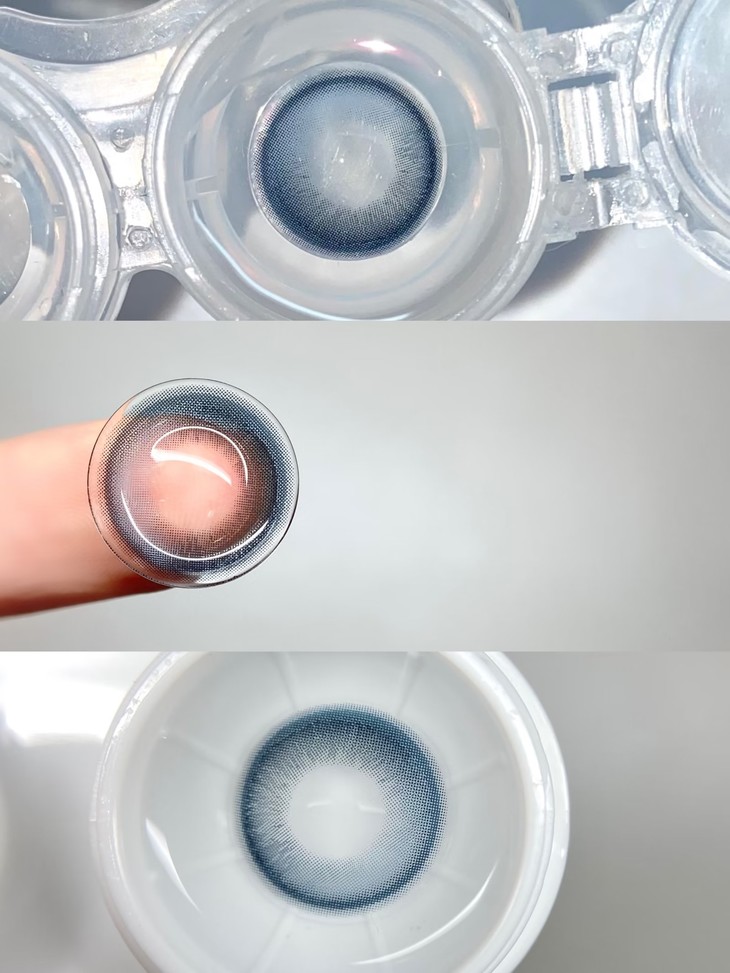 MIMIPARK美瞳 半年抛隐形眼镜 巴斯克冰蓝 14.2mm 1副/2片 左右度数可不同 - VVCON美瞳网