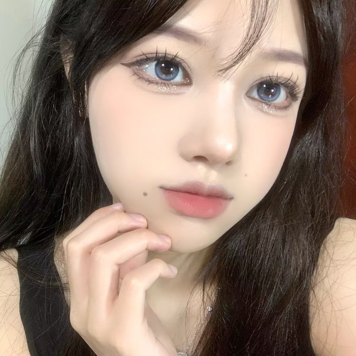 MIMIPARK美瞳 半年抛隐形眼镜 巴斯克冰蓝 14.2mm 1副/2片 左右度数可不同-VVCON美瞳商城19