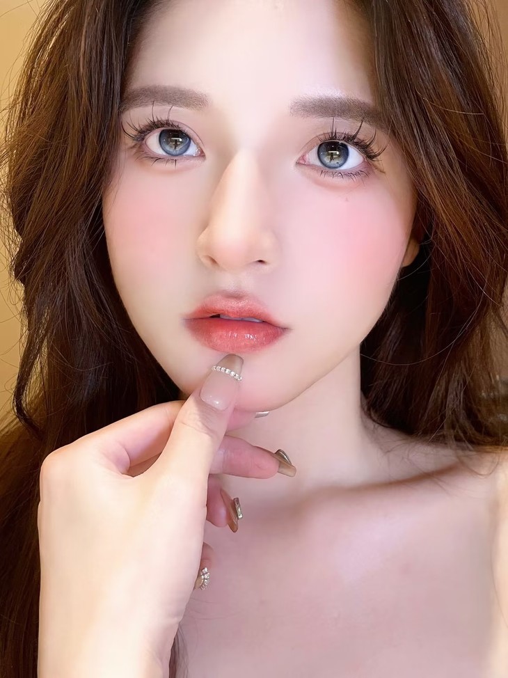 MIMIPARK美瞳 半年抛隐形眼镜 巴斯克冰蓝 14.2mm 1副/2片 左右度数可不同-VVCON美瞳商城23