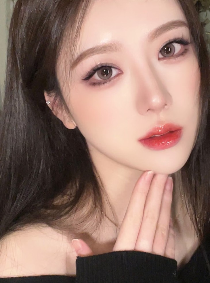 MIMIPARK美瞳 半年抛隐形眼镜 巴斯克玫瑰 14.2mm 1副/2片 左右度数可不同-VVCON美瞳商城17