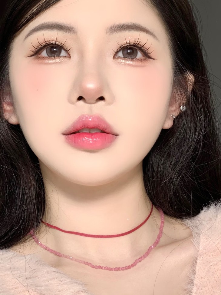 MIMIPARK美瞳 半年抛隐形眼镜 巴斯克玫瑰 14.2mm 1副/2片 左右度数可不同-VVCON美瞳商城14