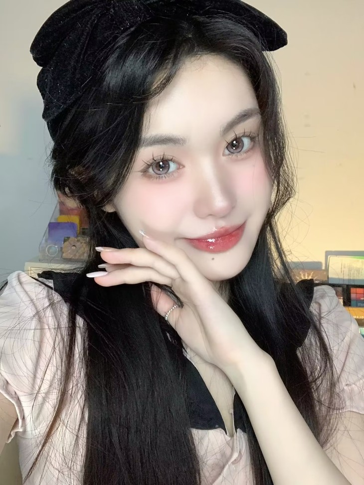 MIMIPARK美瞳 半年抛隐形眼镜 巴斯克玫瑰 14.2mm 1副/2片 左右度数可不同-VVCON美瞳商城21