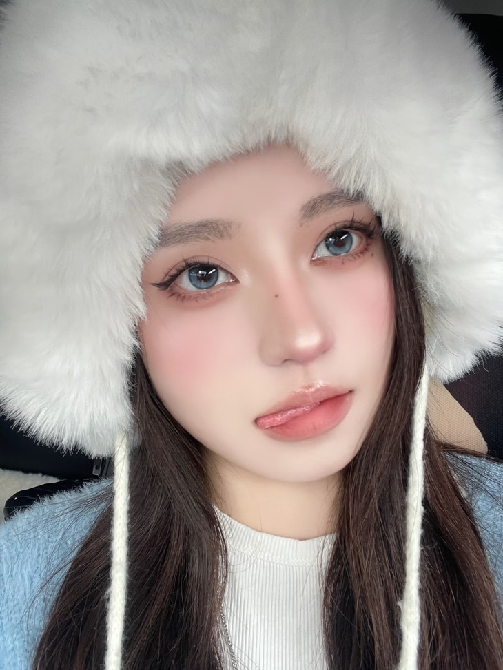 MIMIPARK美瞳 半年抛隐形眼镜 巴斯克冰蓝 14.2mm 1副/2片 左右度数可不同-VVCON美瞳商城10