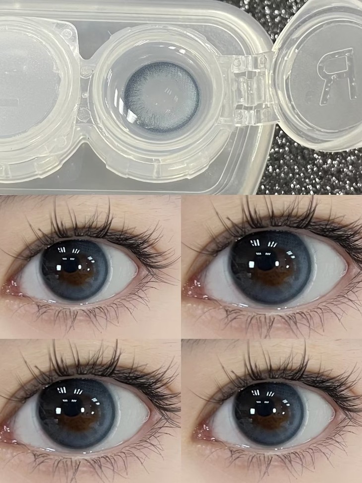 MIMIPARK美瞳 半年抛隐形眼镜 巴斯克冰蓝 14.2mm 1副/2片 左右度数可不同-VVCON美瞳商城8