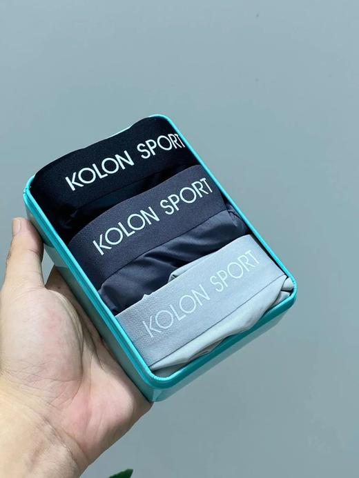 可隆超轻薄无痕冰丝速干男士平角内裤无痕压胶工艺铁盒装 商品图2