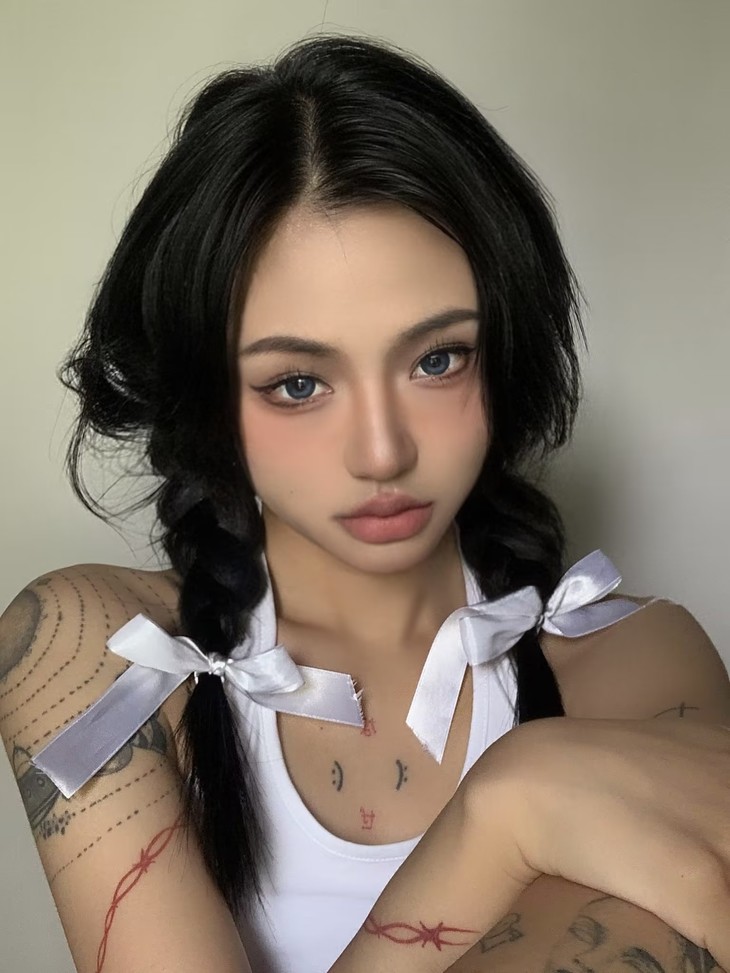 MIMIPARK美瞳 半年抛隐形眼镜 巴斯克冰蓝 14.2mm 1副/2片 左右度数可不同-VVCON美瞳商城16