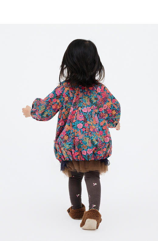 jnby  23年秋款  圆领印花中袖连衣裙  YN7G11520 商品图5