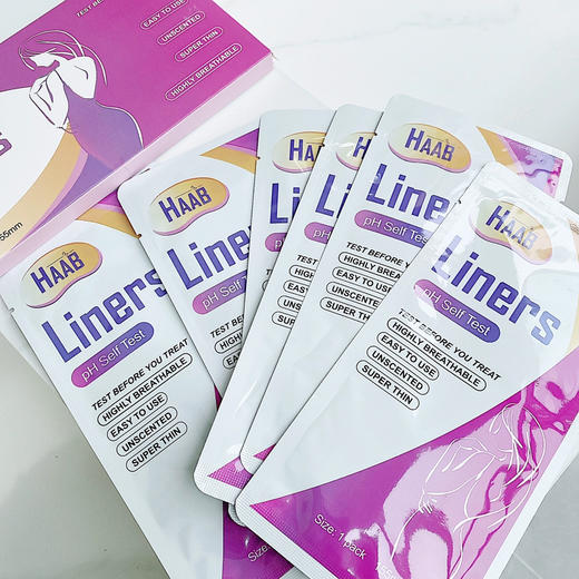 临期清！日期26.2月！澳洲Haab自检护垫检测ph测试妇科私处自查6片装女性异味自测专用 商品图2