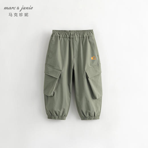 马克珍妮秋装新款 男童户外风大口袋工装束脚休闲裤231690 商品图1