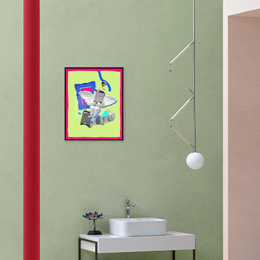 稀奇艺术原创天使波普拼贴装饰画现代简约玄关画客厅轻奢定制挂画 商品图3