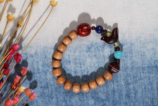 DQ0187°印度老山檀香大漆手串 商品图0