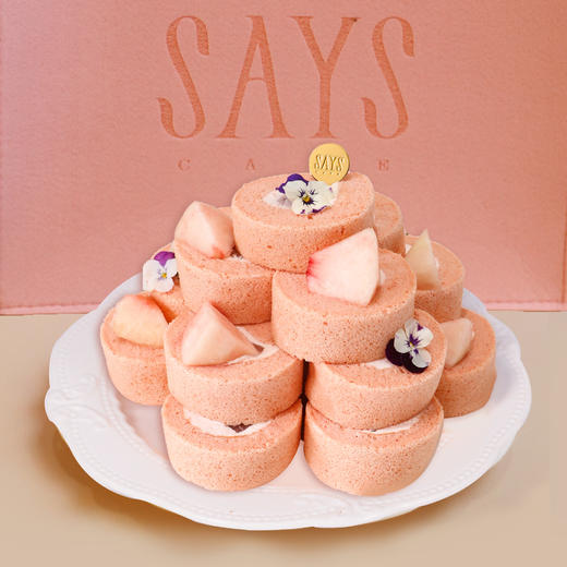 【预订】蜜桃茉莉卷塔 Jasmine Peach Cakeroll Towe 商品图0