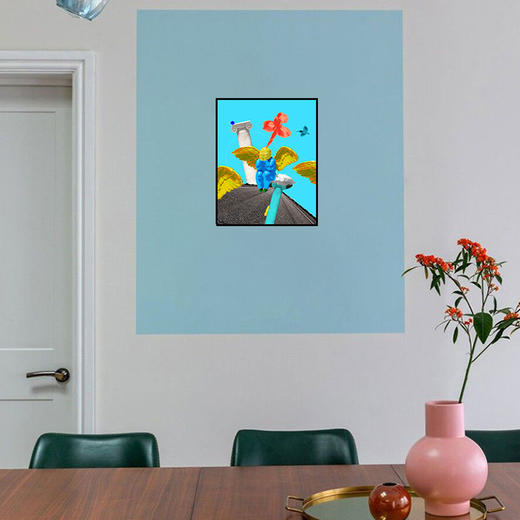 稀奇艺术原创天使波普拼贴装饰画现代简约玄关画客厅轻奢定制挂画 商品图1