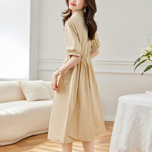 棉质夏新款，法式气质宽松仙女长裙MJ34128 商品图3