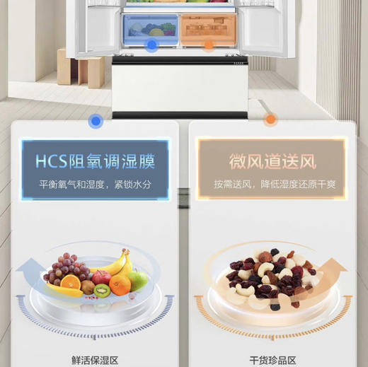 海尔（Haier）冰箱BCD-501WGHFD14GXU1 商品图3