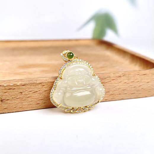 S925和田玉吊坠-晴水佛公25 商品图0