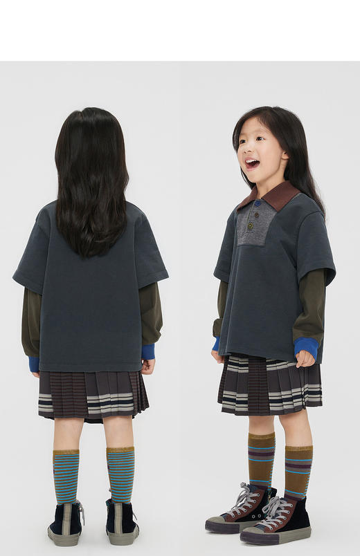 jnby  23年秋款   假俩件长袖polo 衫   1N8110660 商品图7