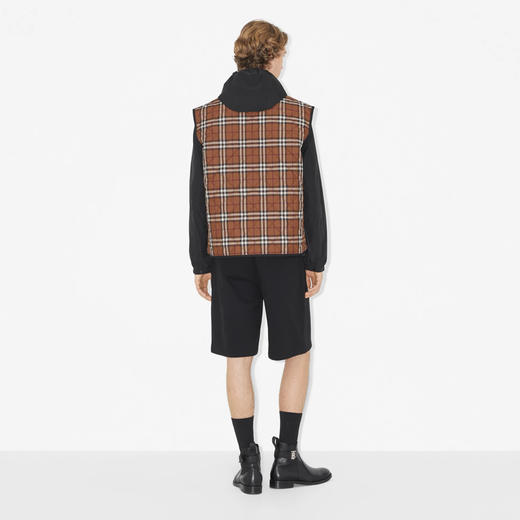 BURBERRY 巴宝莉 男士绗缝格纹背心棉马甲 格子 8071712 A9011 商品图3