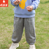 棉果果秋季新品男童大毛圈撞色运动舒适休闲针织长裤M312200223491 商品缩略图0