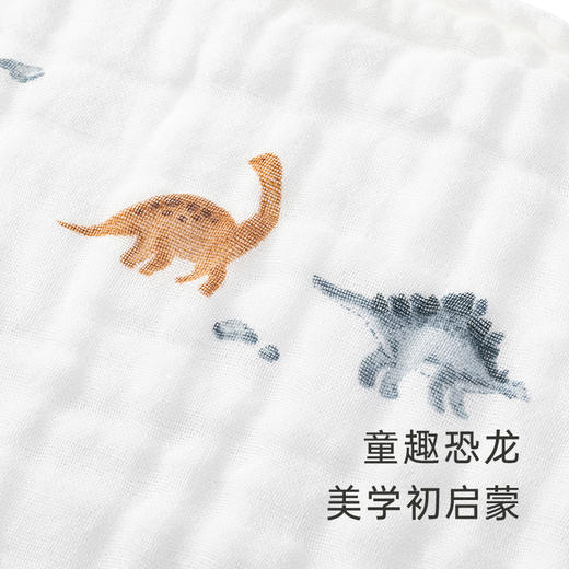 【商场同款】英氏宝宝手帕小恐龙手巾口水巾纯棉亲肤 商品图2