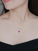 18k金巴西碧玺爱心项链1.9ct 商品缩略图1