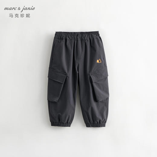 马克珍妮秋装新款 男童户外风大口袋工装束脚休闲裤231690 商品图3