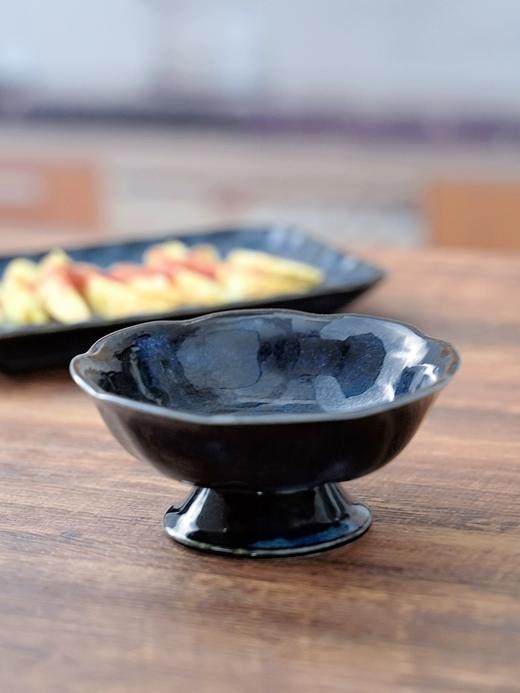 日本精选瓷器| 天目蓝釉瓷器餐具日本进口家用米饭碗大汤碗和风拉面碗碟盘 商品图2