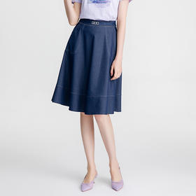 司歌牛仔半裙轻薄伞裙C871155