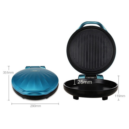 海尔 （Haier ）电饼铛家用早餐机双面加热煎烤机三明治机饼铛煎饼铛烙饼机蛋饼机 DBC-E30E 商品图6