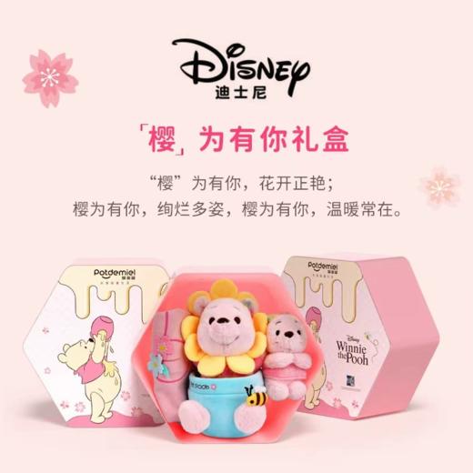 迪士尼正版噗噗维尼熊公仔草莓熊毕业生日礼物送闺蜜女情人节礼盒 商品图2