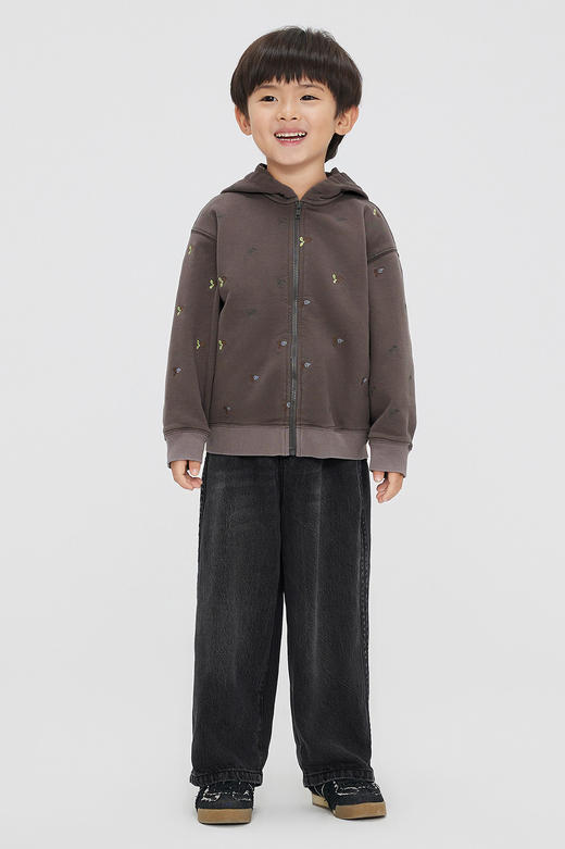 jnby   23年秋款  百搭开襟连帽卫衣  1N8411870 商品图0