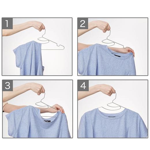 不锈钢小领口衣架40cm3个装 商品图2