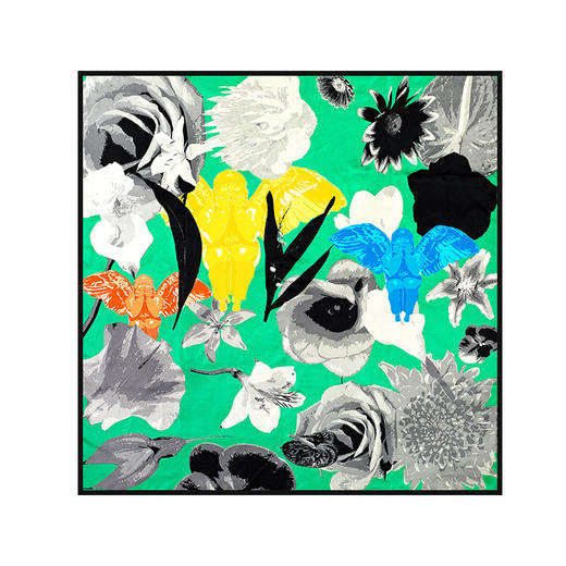 稀奇艺术原创波谱客厅玄关卡通挂画简约现代金属框墙面装饰画 商品图3