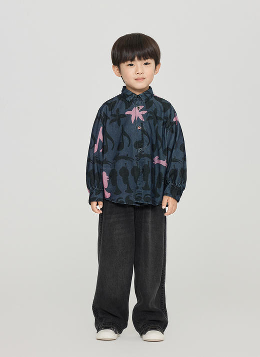 jnby  23年秋款 印花长袖翻领衬衣 1N8211730 商品图8