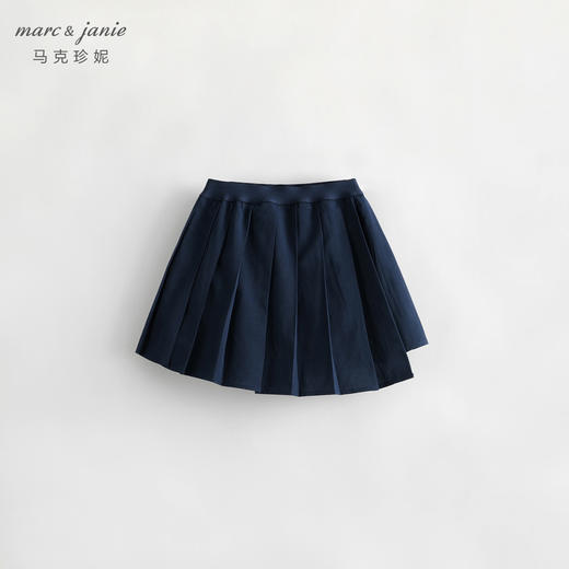马克珍妮秋装新款 女童学院风不规则百褶裙半身裙 儿童短裙231500 商品图0