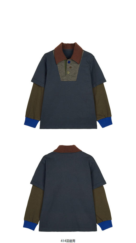 jnby  23年秋款   假俩件长袖polo 衫   1N8110660 商品图9